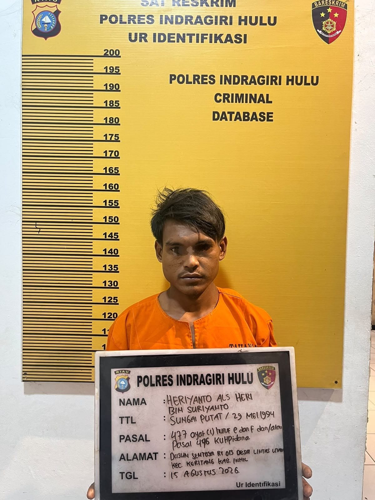 Polres Inhu Bekuk Pelaku Curanmor di Inhil