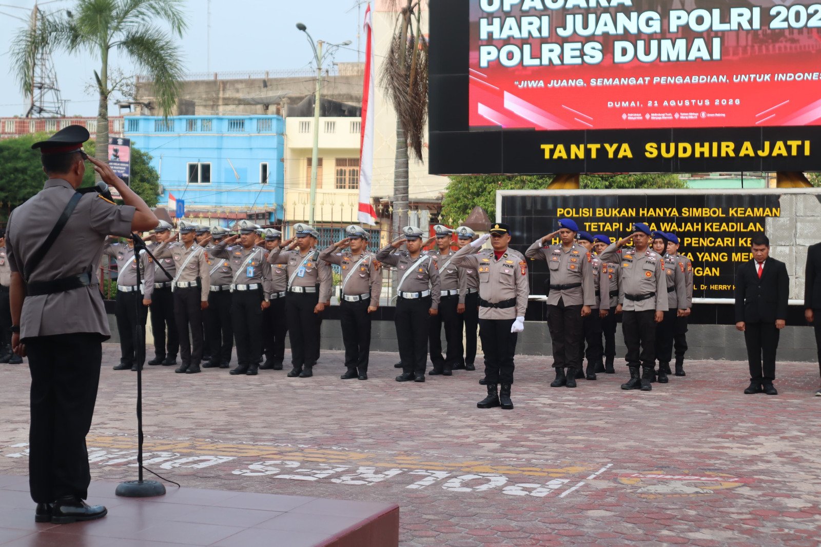 Polres Dumai Gelar Upacara Hari Juang Polri Tahun 2026