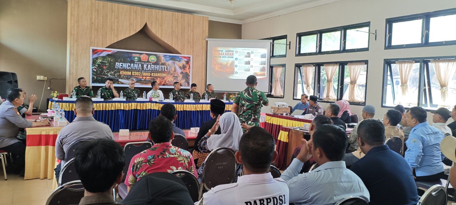 Tim Penyuluh Mabes TNI Ajak Masyarakat Singingi Perkuat Sinergi Cegah Karhutla