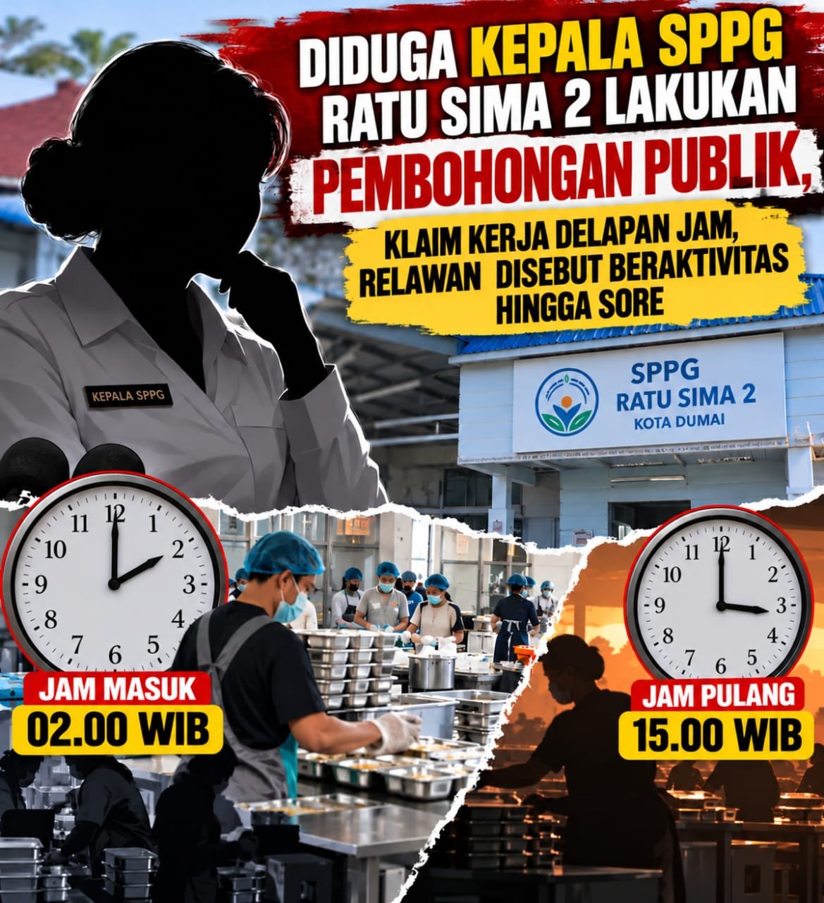 Klaim Kerja Delapan Jam, Relawan SPPG Ratu Sima 2 Disebut Beraktivitas hingga Sore