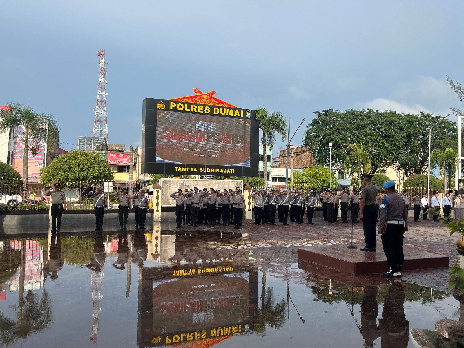 Polres Dumai Gelar Upacara Peringatan Hari Sumpah Pemuda ke-98 Tahun 2026
