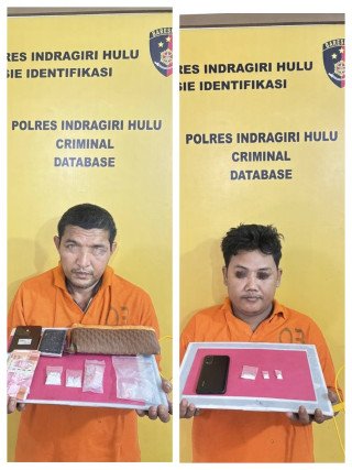 Satres Narkoba Polres Inhu Ciduk Dua Pelaku Sabu