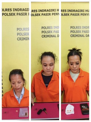 Tim Opsnal Polsek Pasir Penyu Bekuk Tiga Wanita Diduga Edarkan Ekstasi