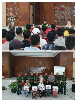 Tim Mabes TNI Ajak Masyarakat Kuansing Jaga Lingkungan
