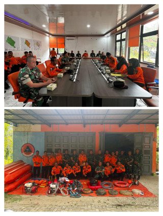 Tim Penyuluh Mabes TNI Audensi dengan BPBD Kuansing