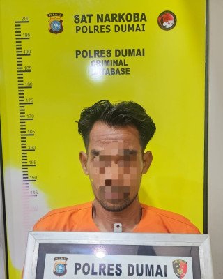Polres Dumai Amankan Seorang Pria Positif Metamfetamin
