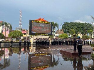 Polres Dumai Gelar Upacara Peringatan Hari Sumpah Pemuda ke-98 Tahun 2026